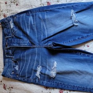 High-waisted AE skinny jeans